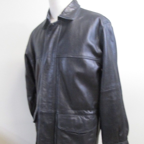 Vintage Claiborne Aviation Grunge Mens Motorcycle Parka Bomber Flight Jacket M - Picture 7 of 12